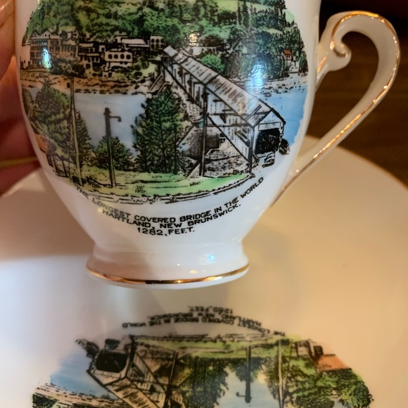 Royal Grafton cup and saucer set New Brunswick Bridge - Picture 5 of 6